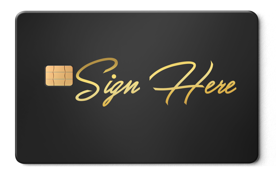 Signature Card Card 金屬卡卡面展示