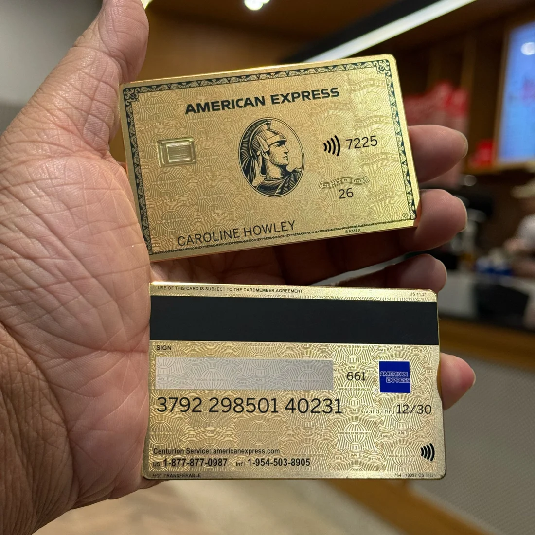Gold AMEX Metal Card 展示圖 2