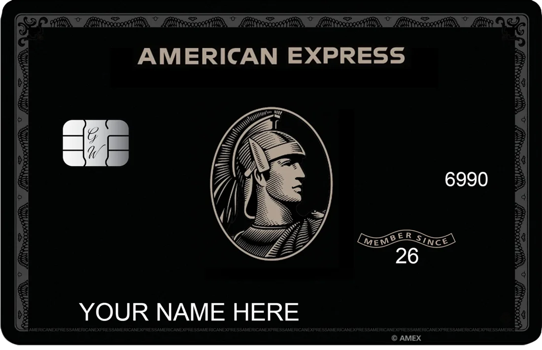 Black Centurion AMEX Metal Card 展示圖 6