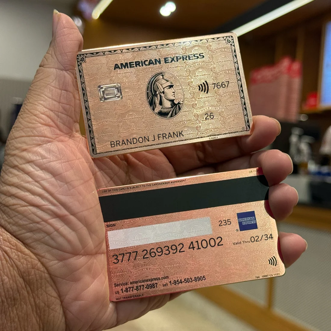 Rose Gold AMEX Metal Card 展示圖 2