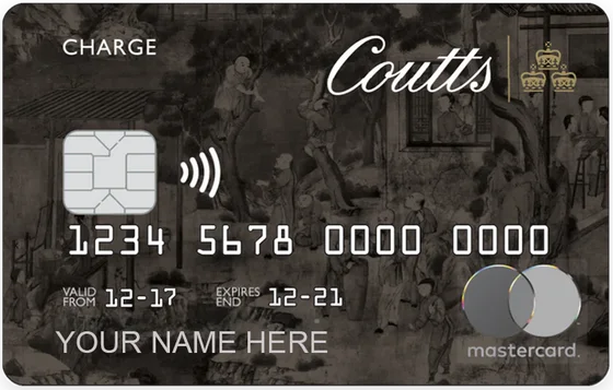 Coutts Silk metal card by Gold Wraps, premium black stainless steel with silk-texture finish