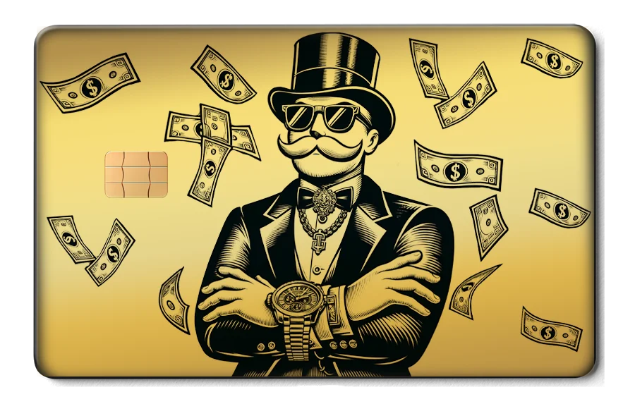 Monopoly Boss Card 金屬卡卡面展示