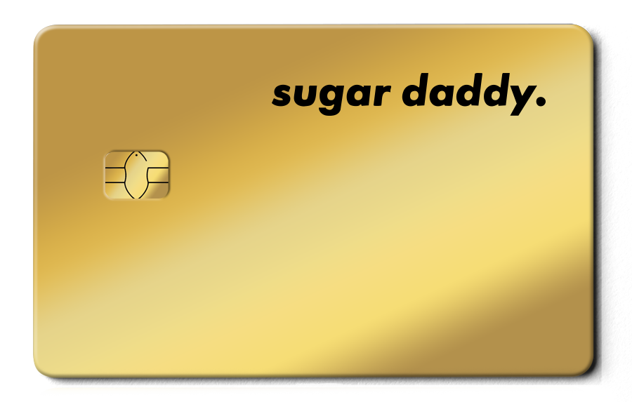 Sugar Daddy 金屬卡卡面展示