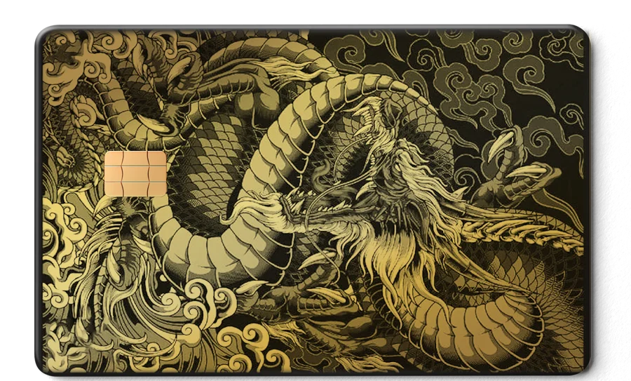 Dragon of the East Card 金屬卡卡面展示