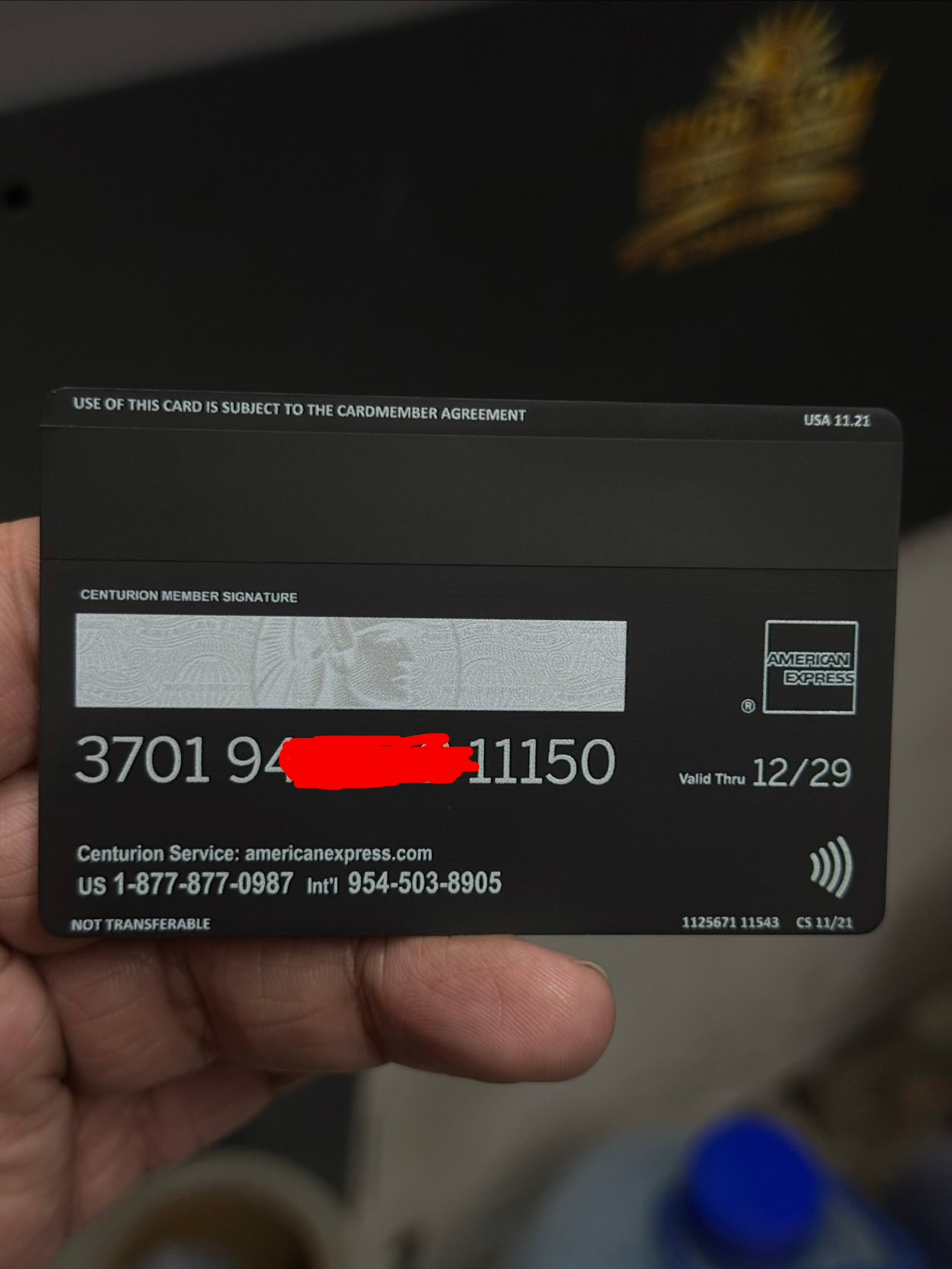 Tap to Pay AMEX Black Centurion Card 展示圖 4