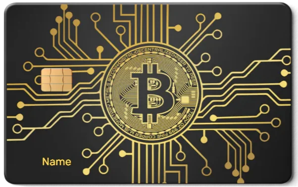 Bitcoin Metal Card 金屬卡卡面展示