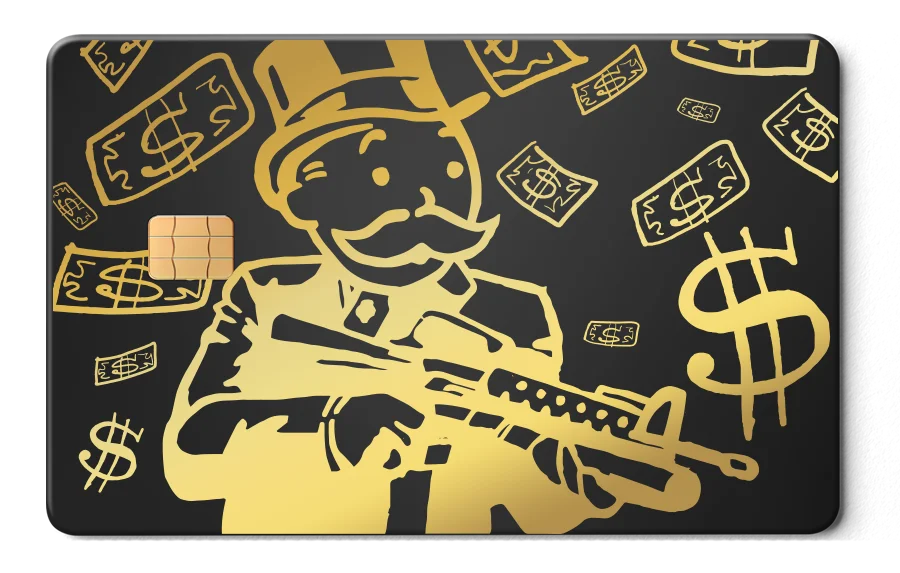 Monopoly Man Card 金屬卡卡面展示