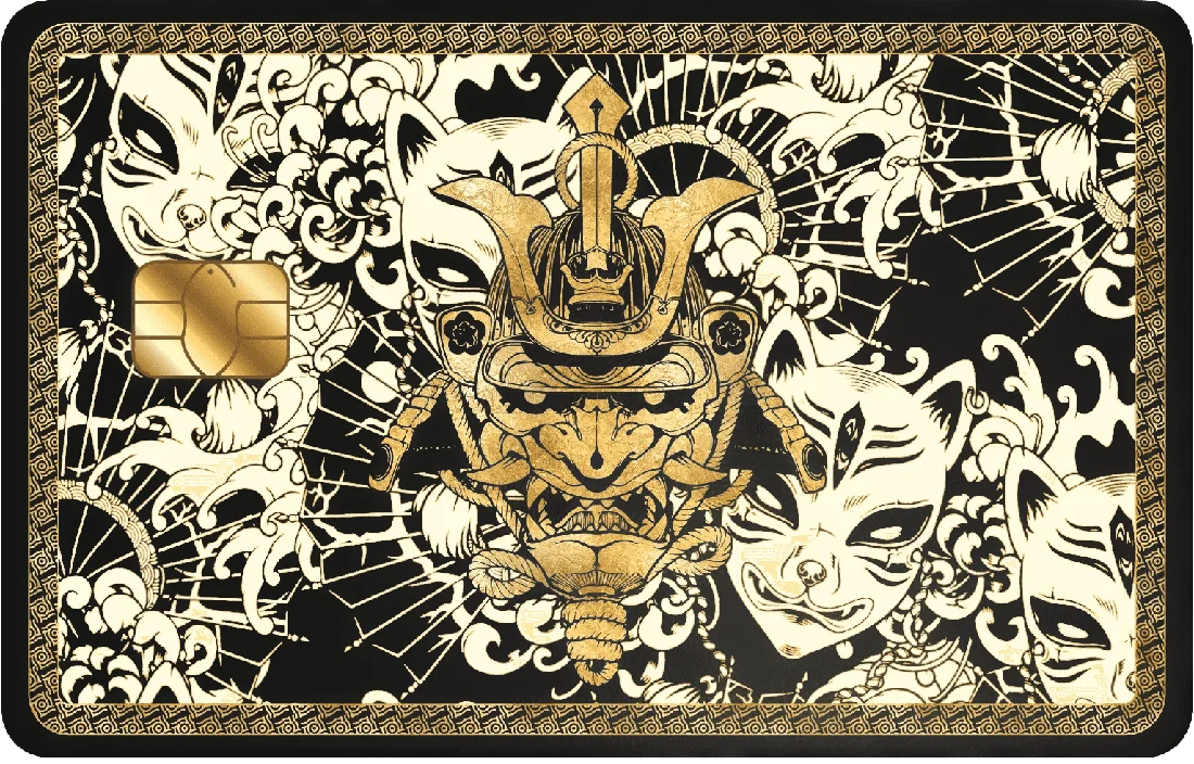 Japanese Samurai 金屬卡卡面展示