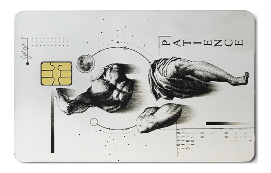 Overpowered Card 金屬卡卡面展示