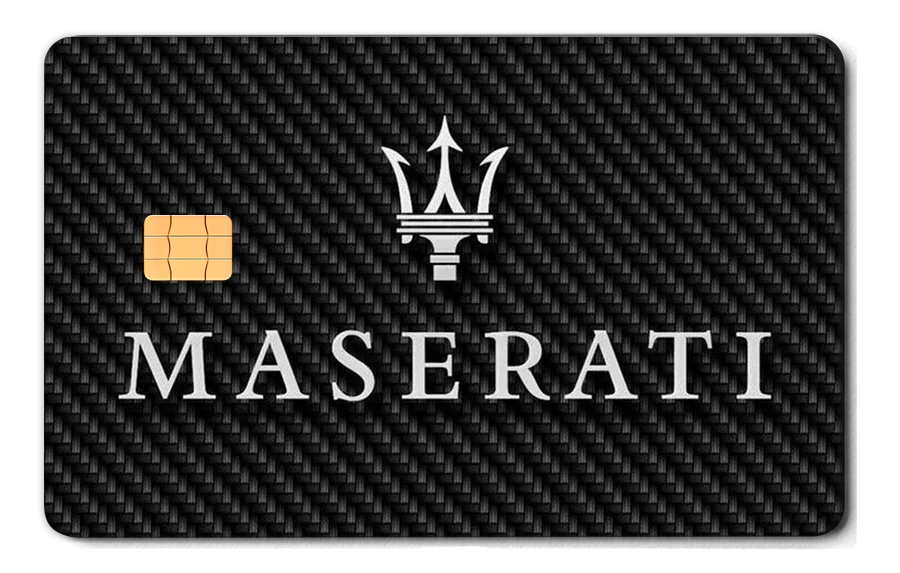 Maserati 金屬卡卡面展示