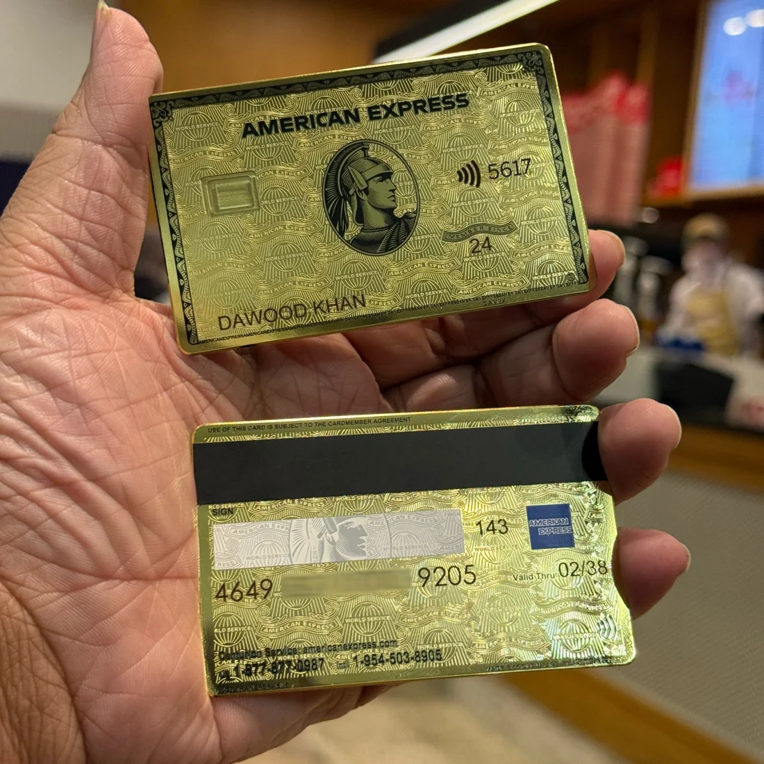24K Gold AMEX Metal Card 展示圖 2