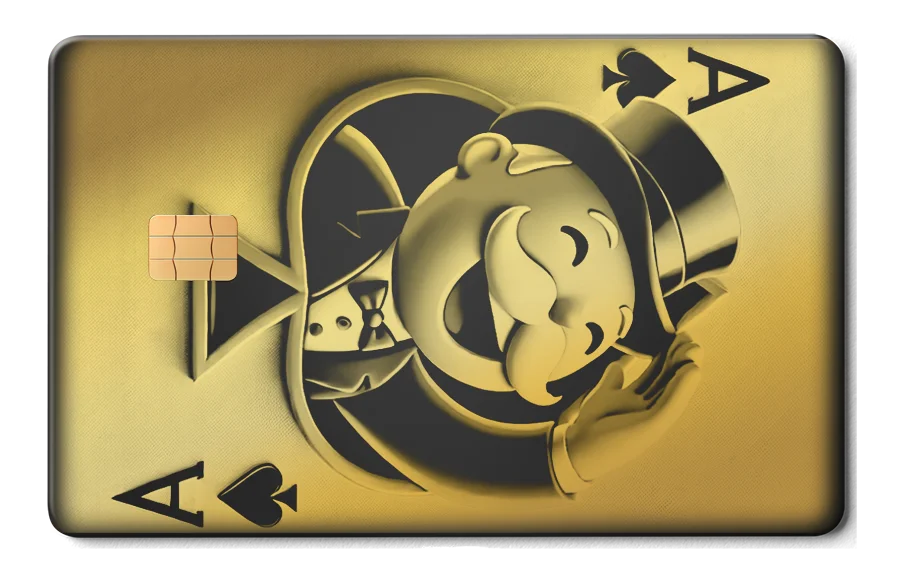 Ace Of Monopoly card 金屬卡卡面展示