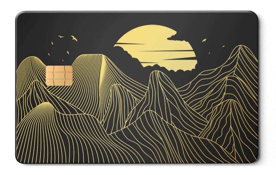 Mountain Line Card 金屬卡卡面展示