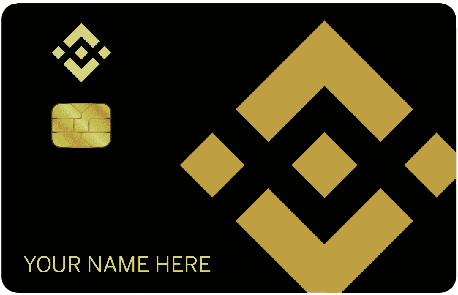 Binance Metal Card 金屬卡卡面展示