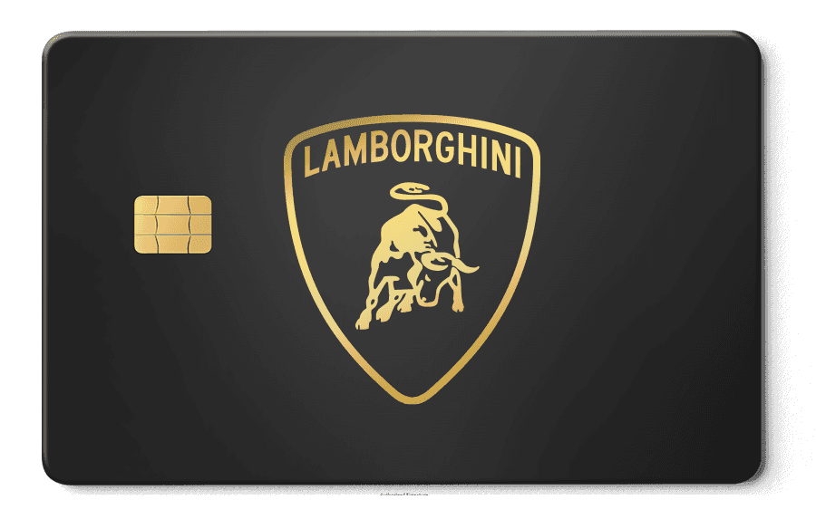 Lamborghini 金屬卡卡面展示